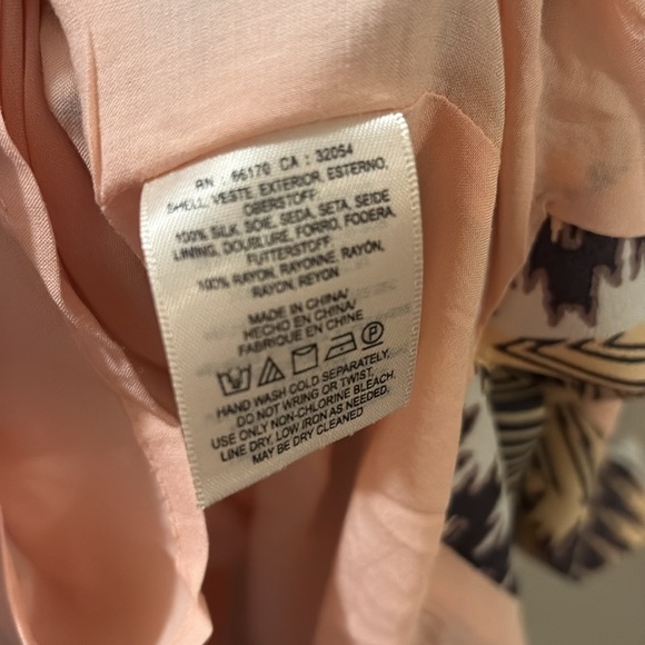 HD Paris - Anthropologie -Chic Multicolor Patterned Midi Dress - 100% silk - 10 - Picture 4 of 8